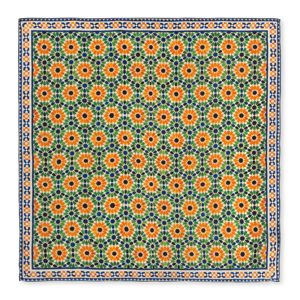 Multi Color Square Silk Scarf Nur