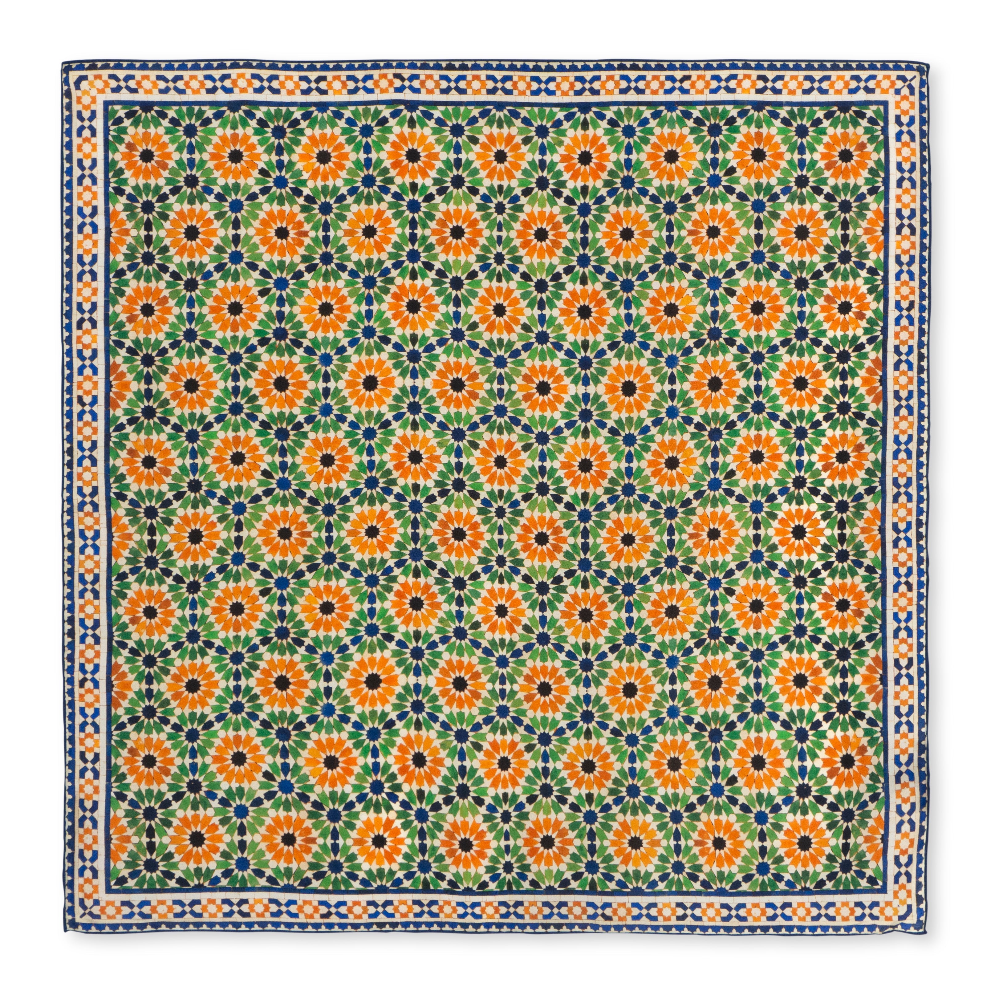 Multi Color Square Silk Scarf Nur