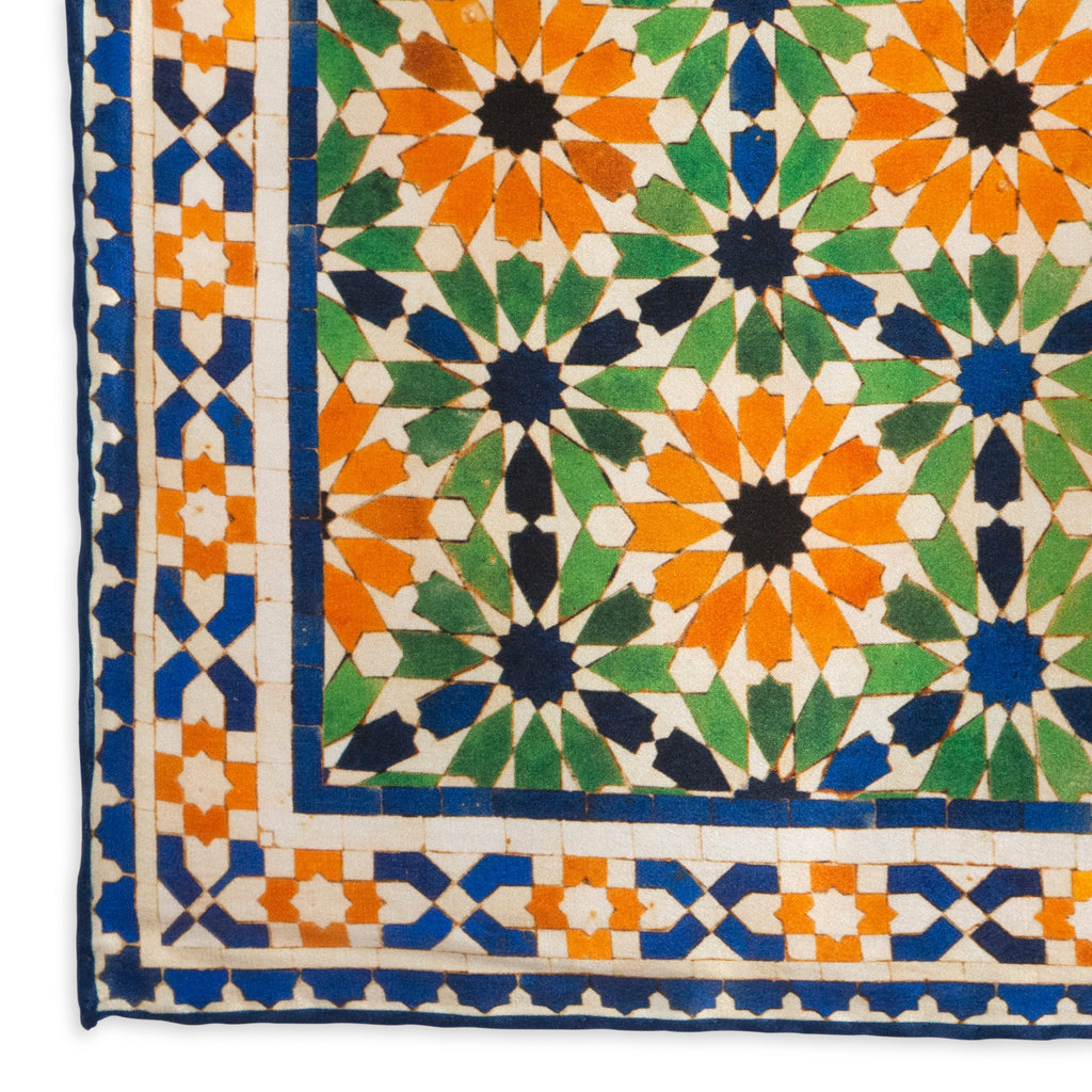 Multi Color Square Silk Scarf Nur