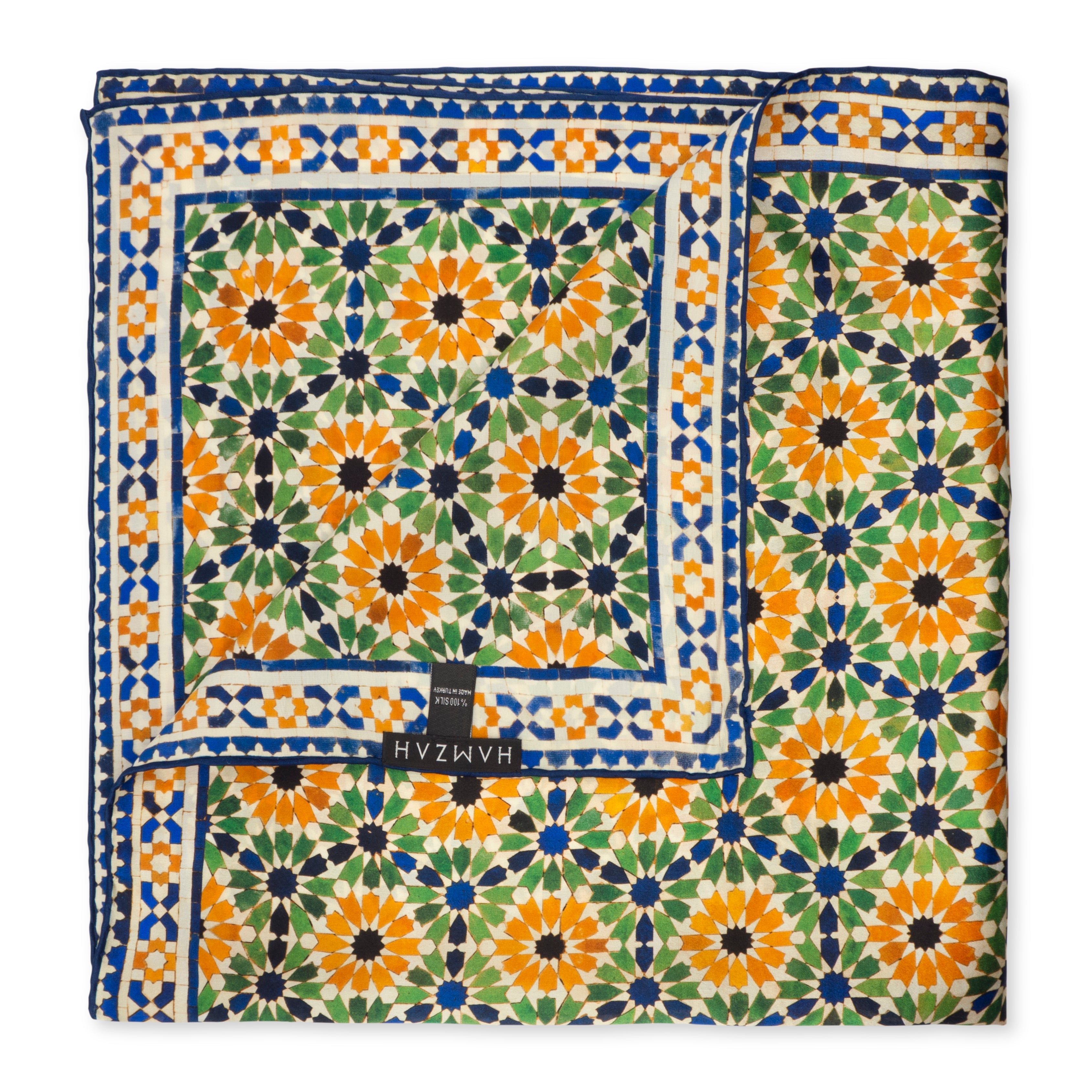 Multi Color Square Silk Scarf Nur