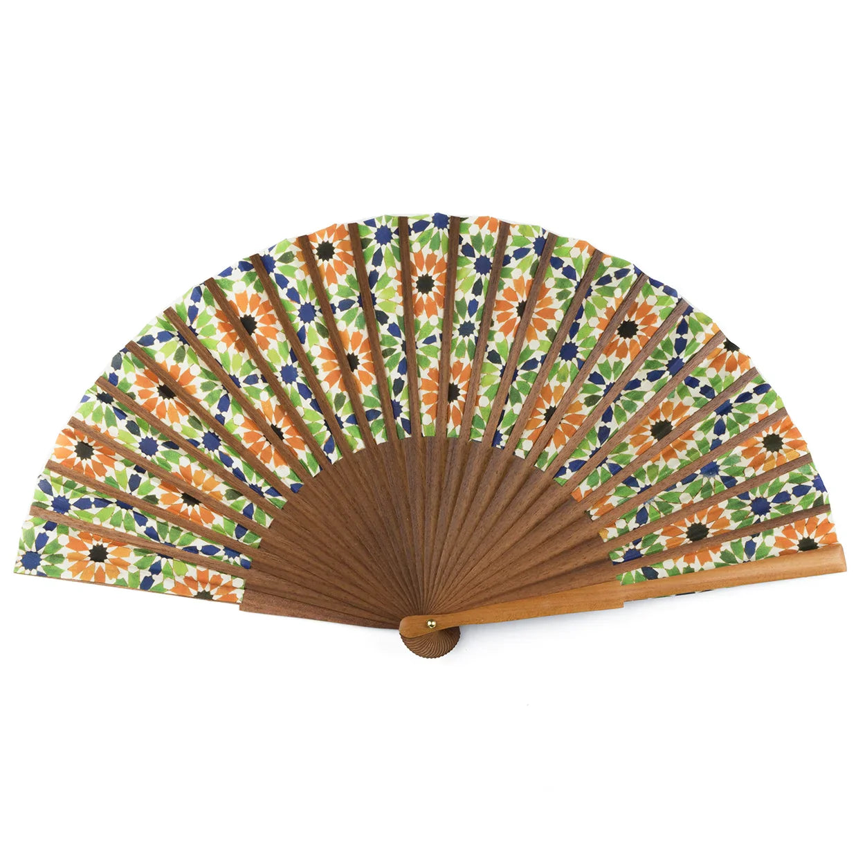 Multicolored silk fan Nur