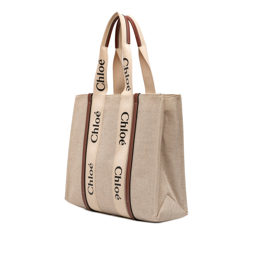 Large Canvas Woody Tote