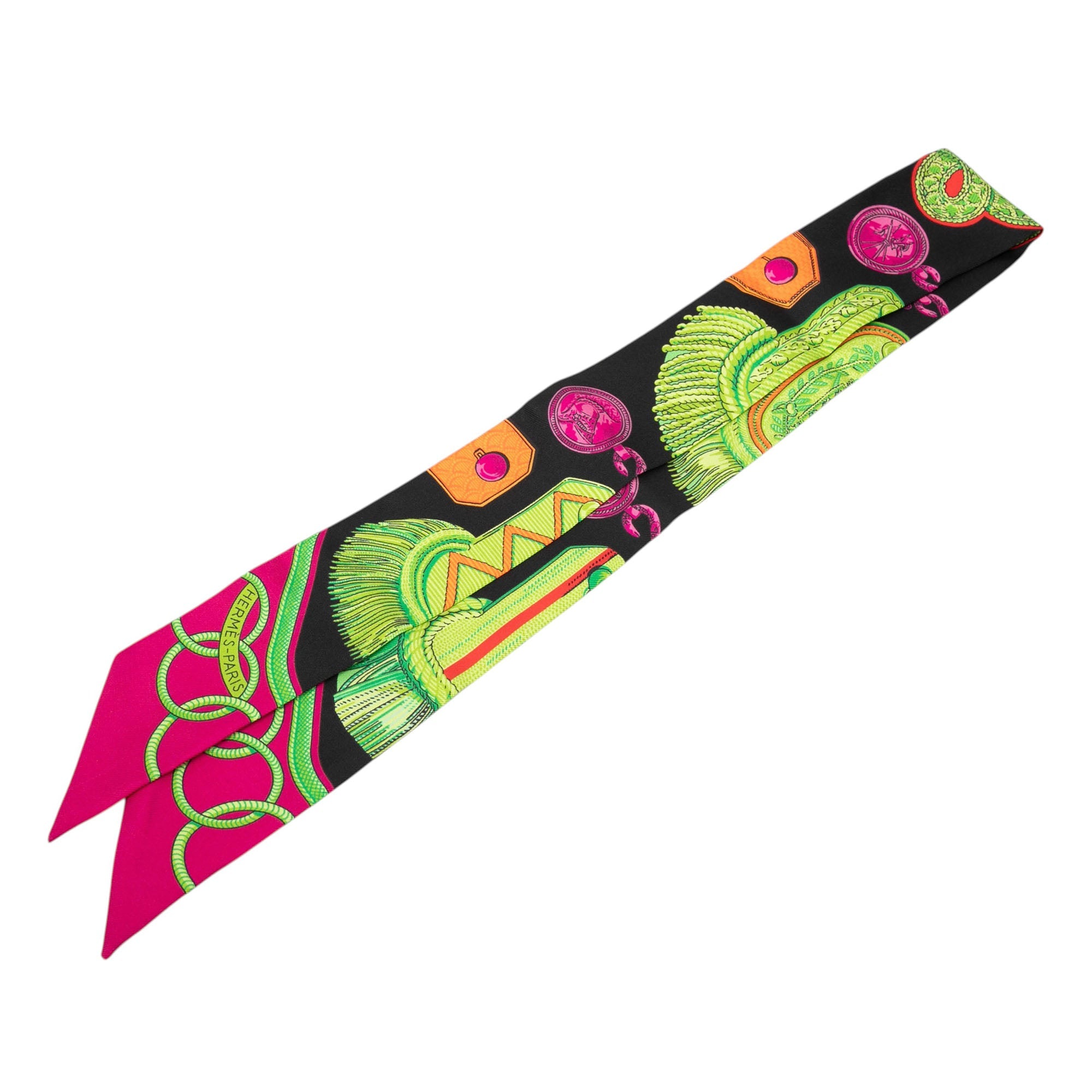 Epaulettes de Gala Silk Twilly Scarf
