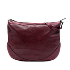 Embossed Leather Horsebit Crossbody