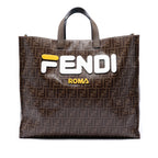 Fila Zucca Coated Canvas Logo Mania Shopper Tote