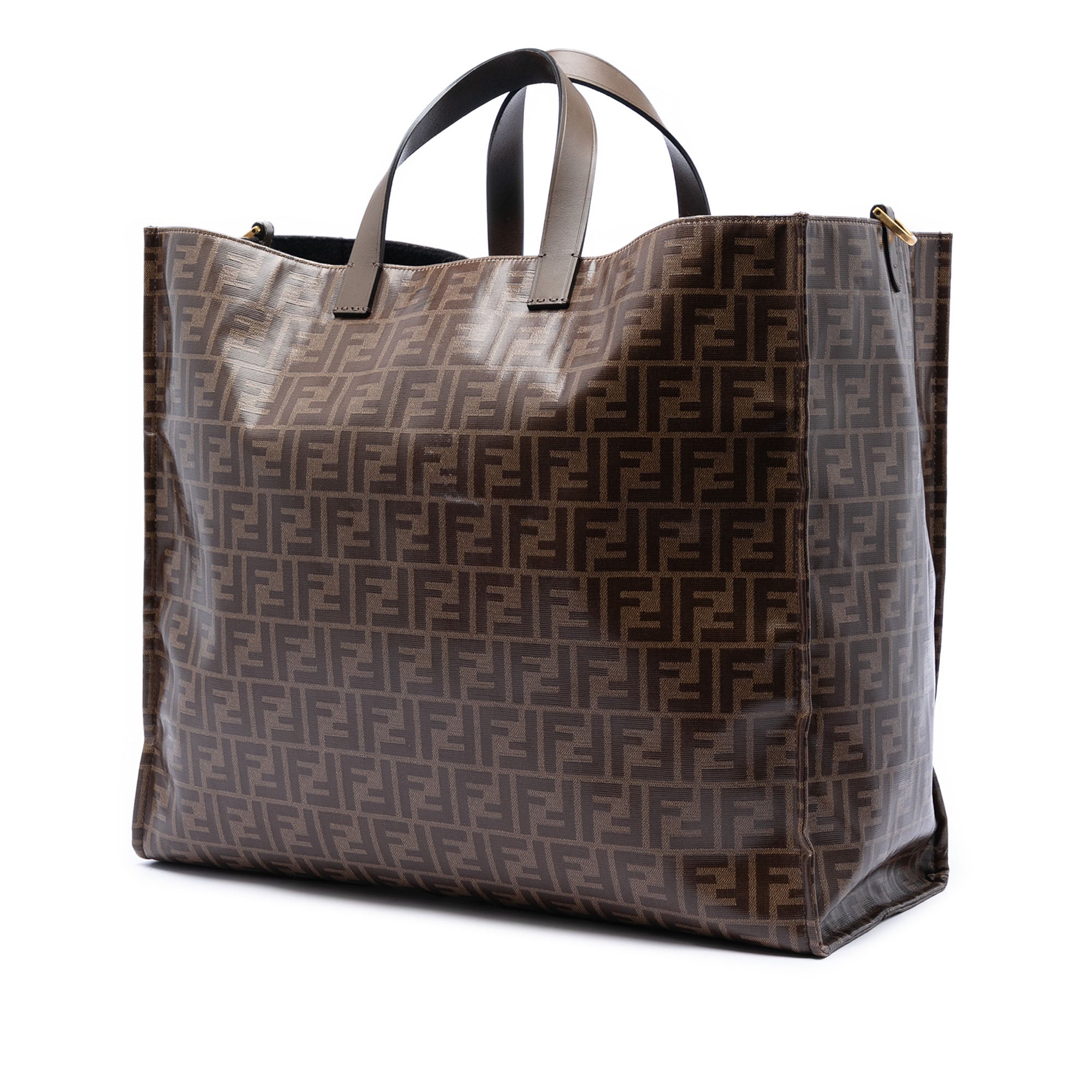 Fila Zucca Coated Canvas Logo Mania Shopper Tote