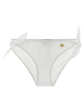Dolce & Gabbana Metal DG Logo Bikini Bottoms — white