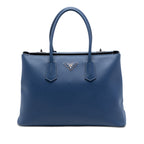 Saffiano Cuir Turnlock Twin Satchel