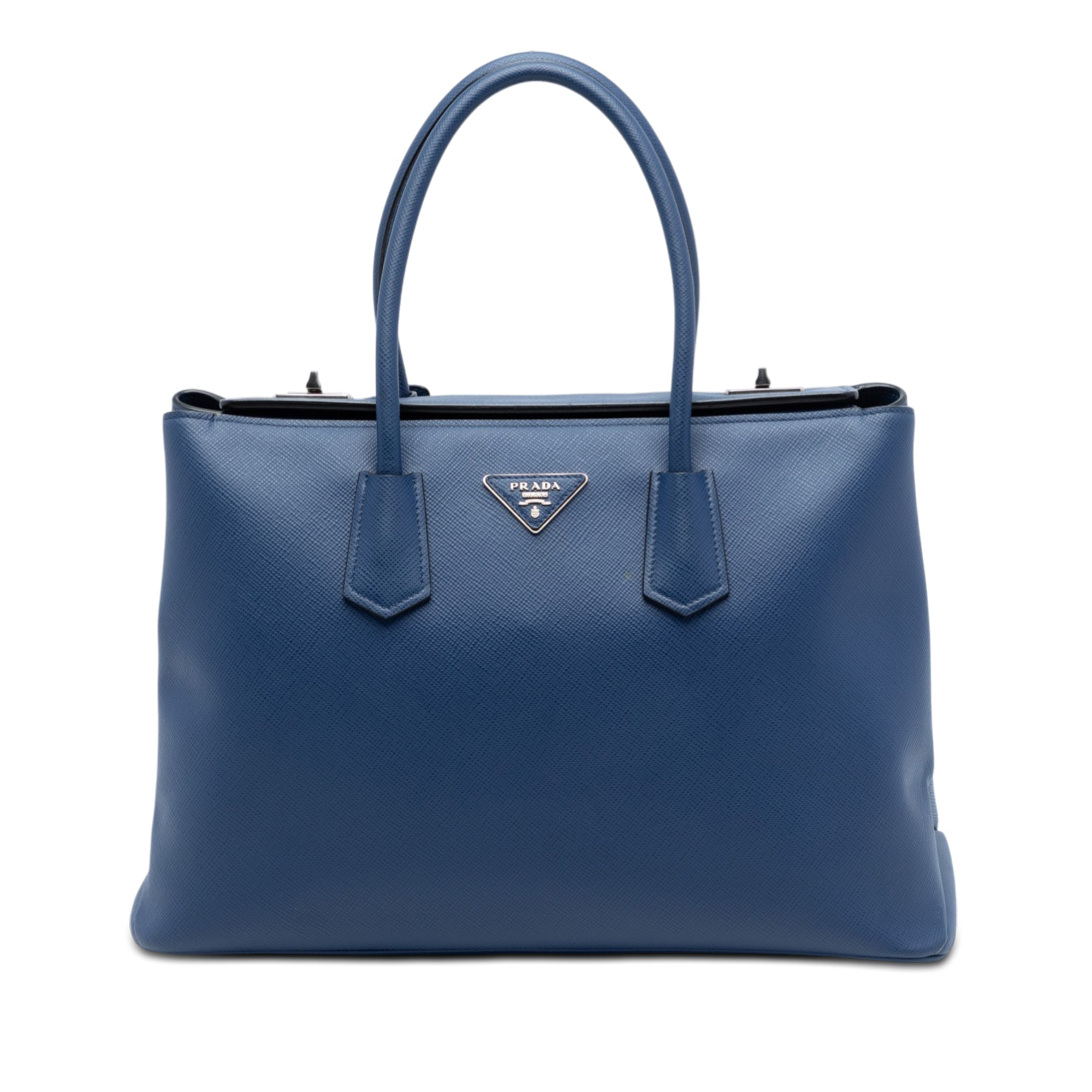 Saffiano Cuir Turnlock Twin Satchel