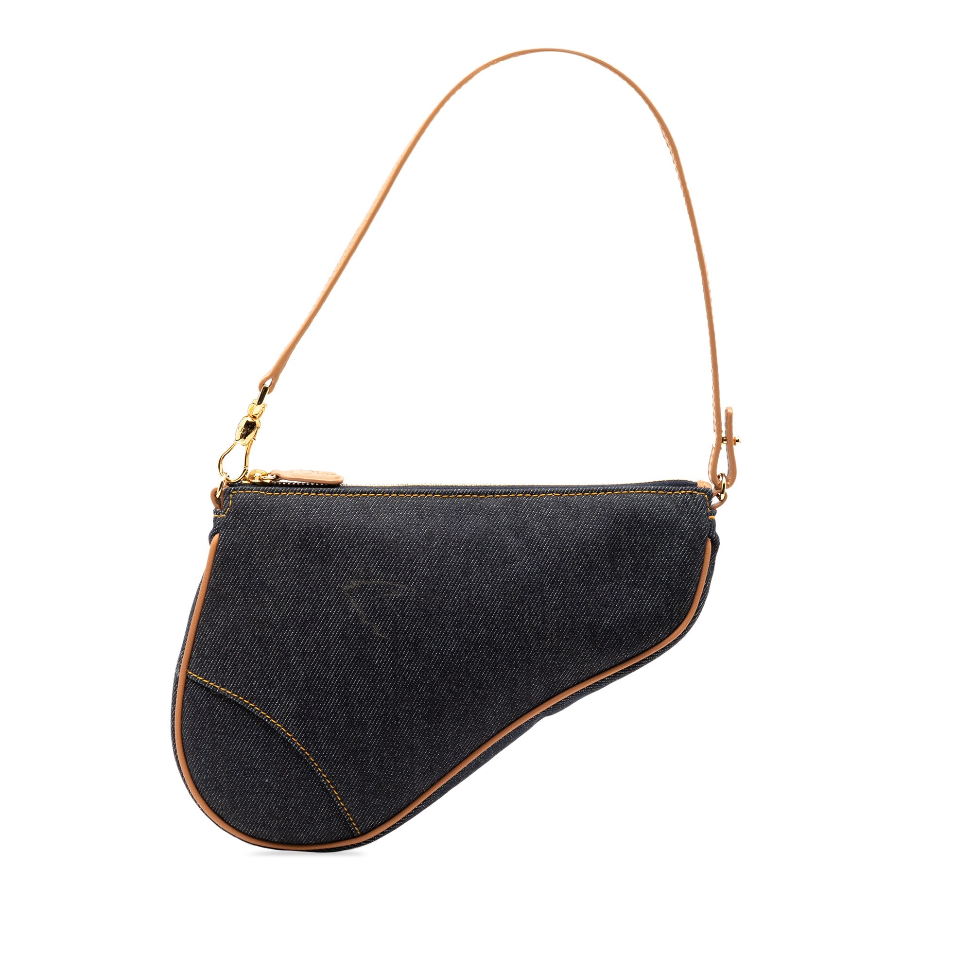 Mini Denim Saddle Pochette