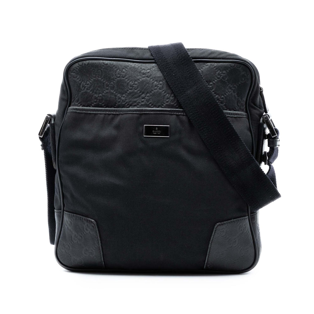 Guccissima Trimmed Nylon Crossbody