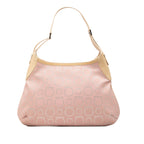 Gancini Coated Canvas Hobo