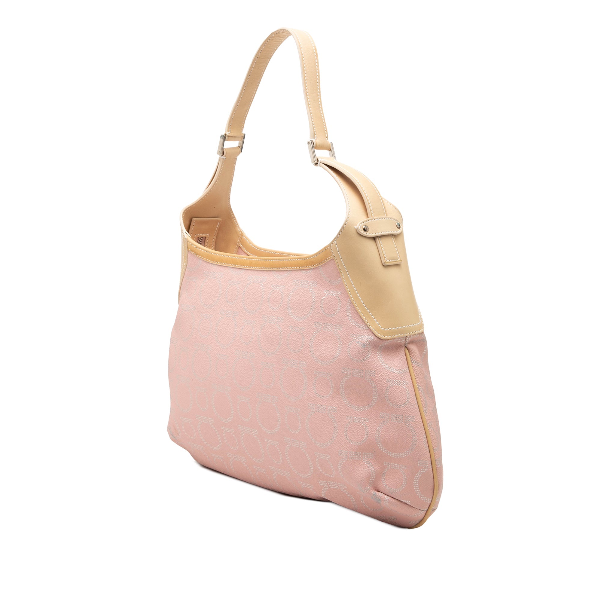 Gancini Coated Canvas Hobo