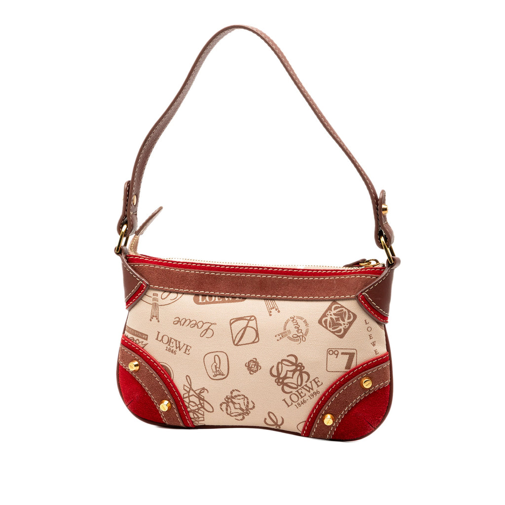 160th Anniversary Suede Trimmed Canvas Shoulder Bag
