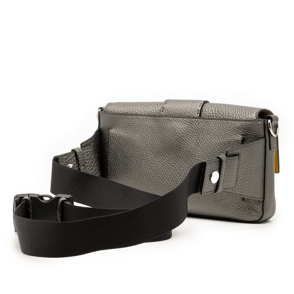 Leather Selleria Convertible Baguette Satchel