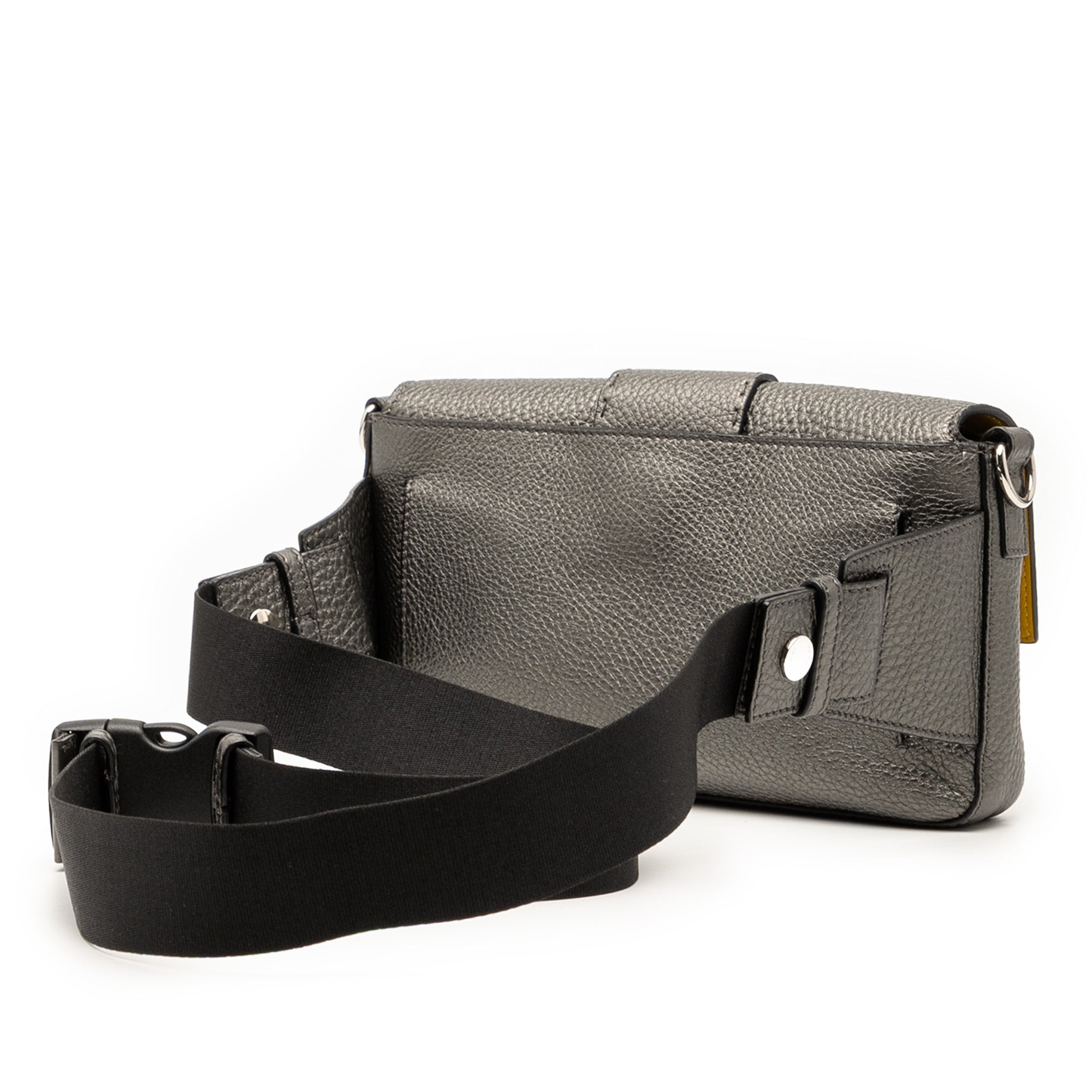 Leather Selleria Convertible Baguette Satchel