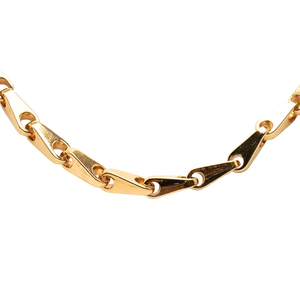 Gold Plated CC Pendant Necklace