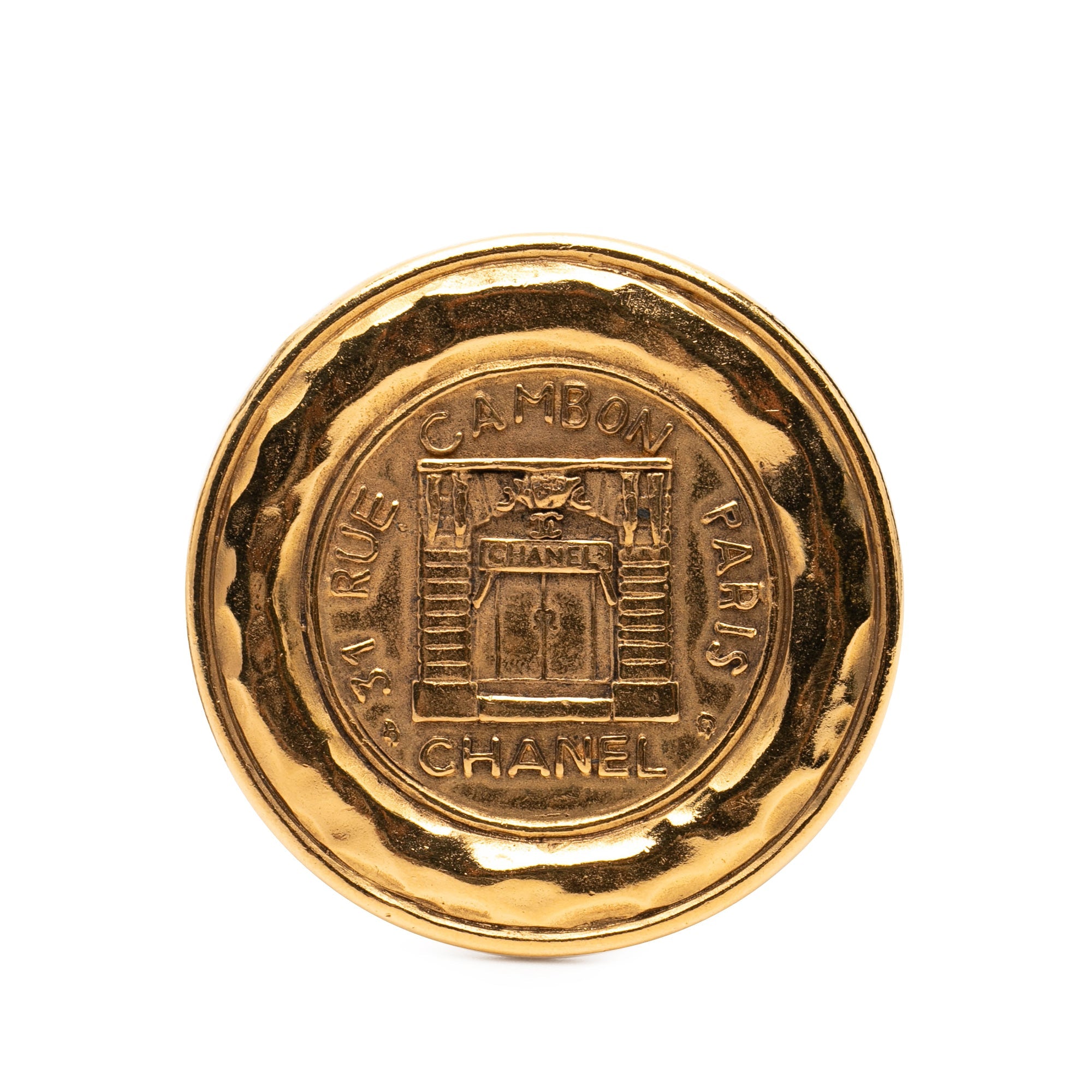 Gold Plated 31 Rue Cambon Brooch