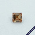 Champagne Carre Cut Lab Grown Diamond