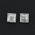 Carre Cut Lab Grown Matching Pair Diamond