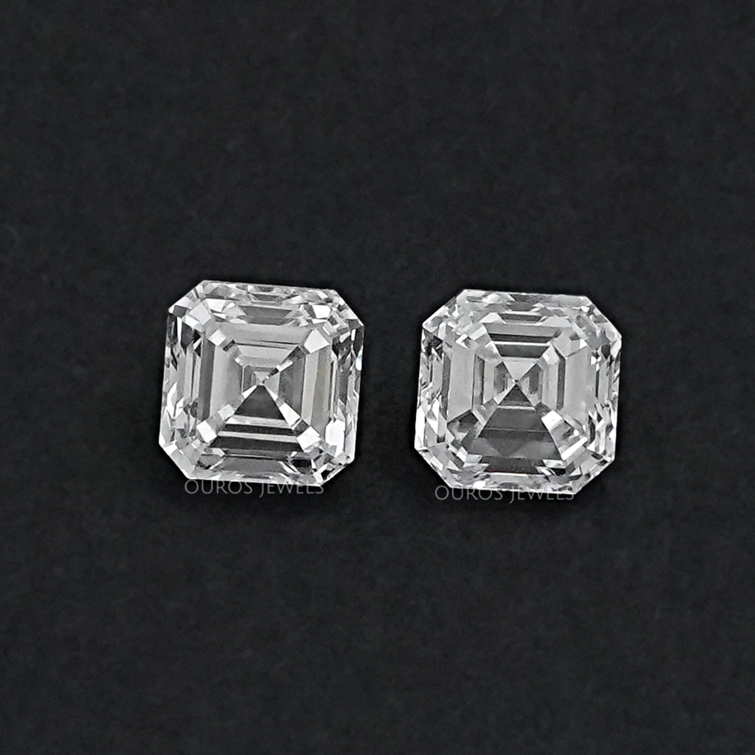Asscher Cut Loose Lab Diamond Pair