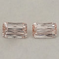 Light Pink Criss Cut Diamond Matching Pair