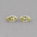 Old Mine Marquise Cut Lab Grown Diamond - Fancy Intense Yellow