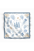 Marine Éclat Silk Scarf