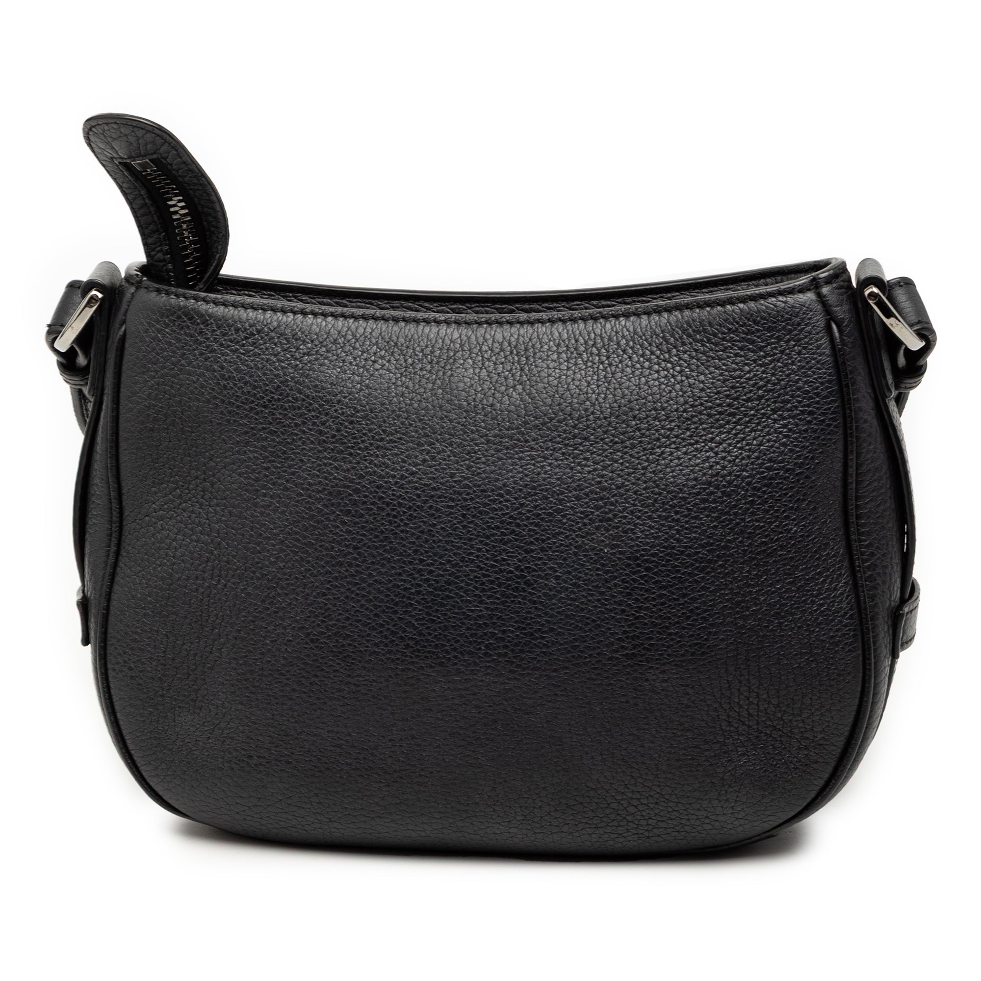 Grained Calfskin Saddle Soft Bag