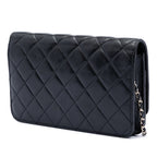 Quilted Lambskin Golden Class Wallet On Chain