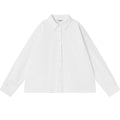 Origami Shirt with Back Pleat and Adjustable Hem