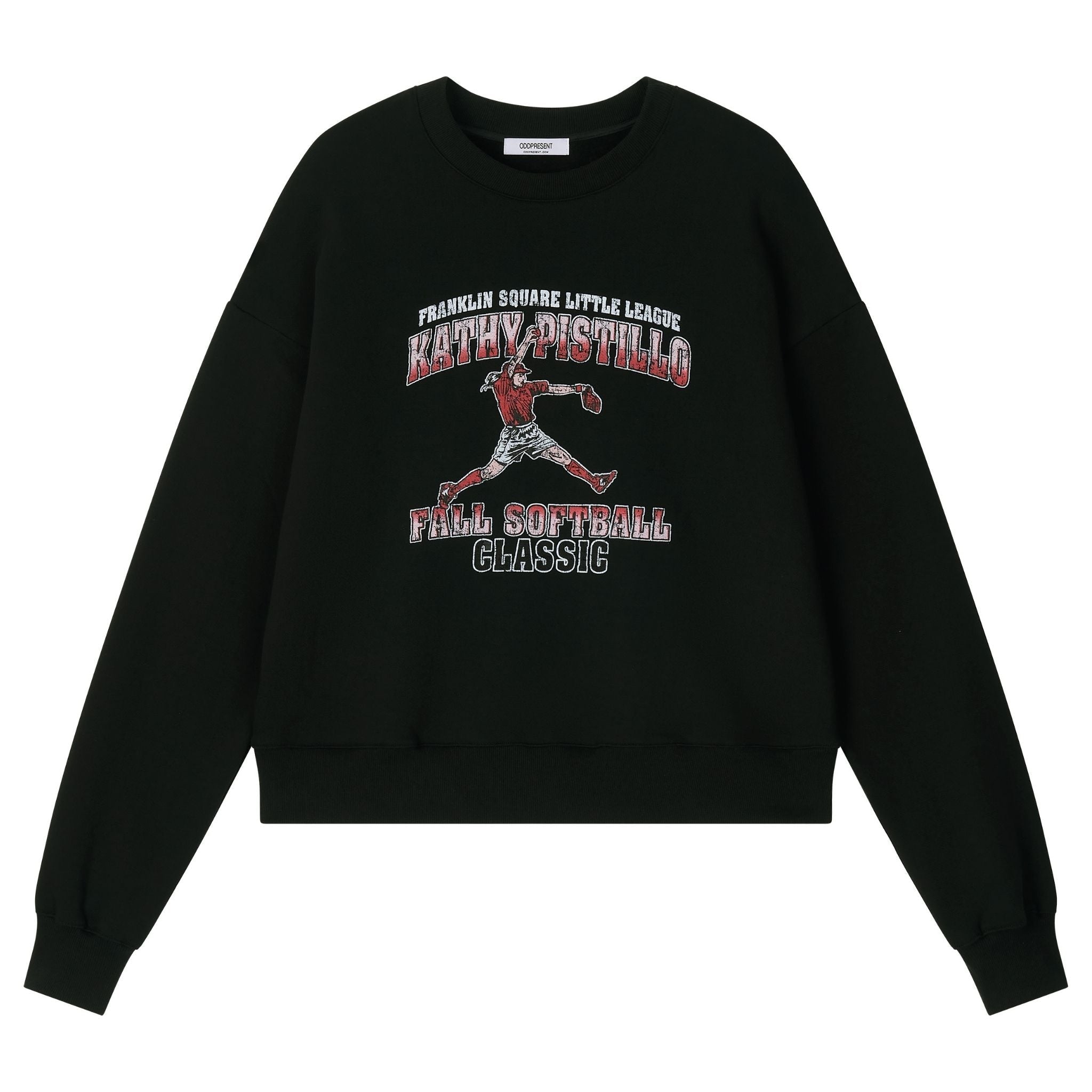 Vintage Ball Sweatshirt with Ribbed Hem