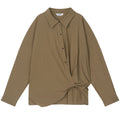 Knot Drape Blouse with Front Twist Detail