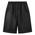 Eco-leather Biker Pants with Subtle Shine