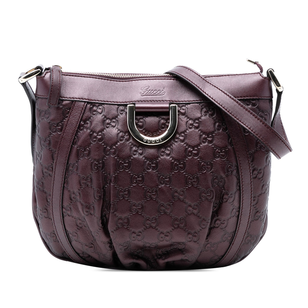 Metallic Guccissima Abbey D Ring Crossbody