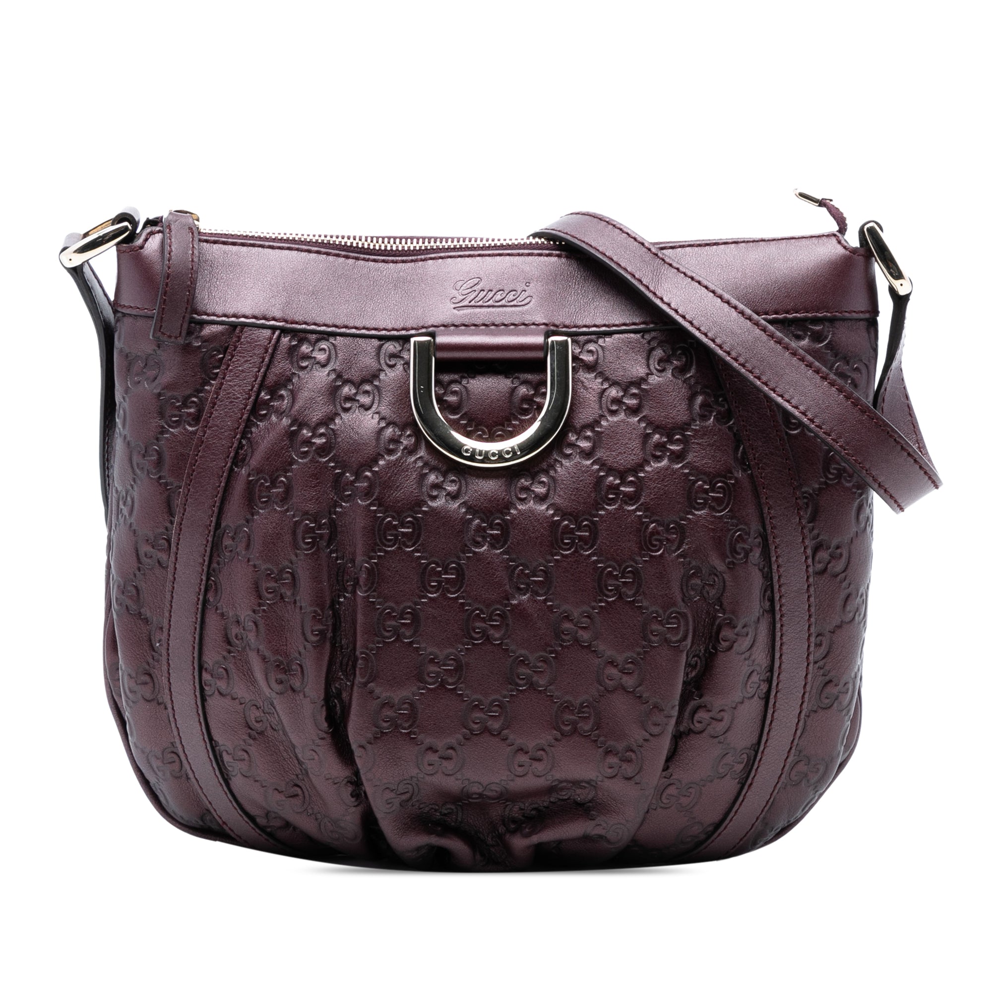Metallic Guccissima Abbey D Ring Crossbody