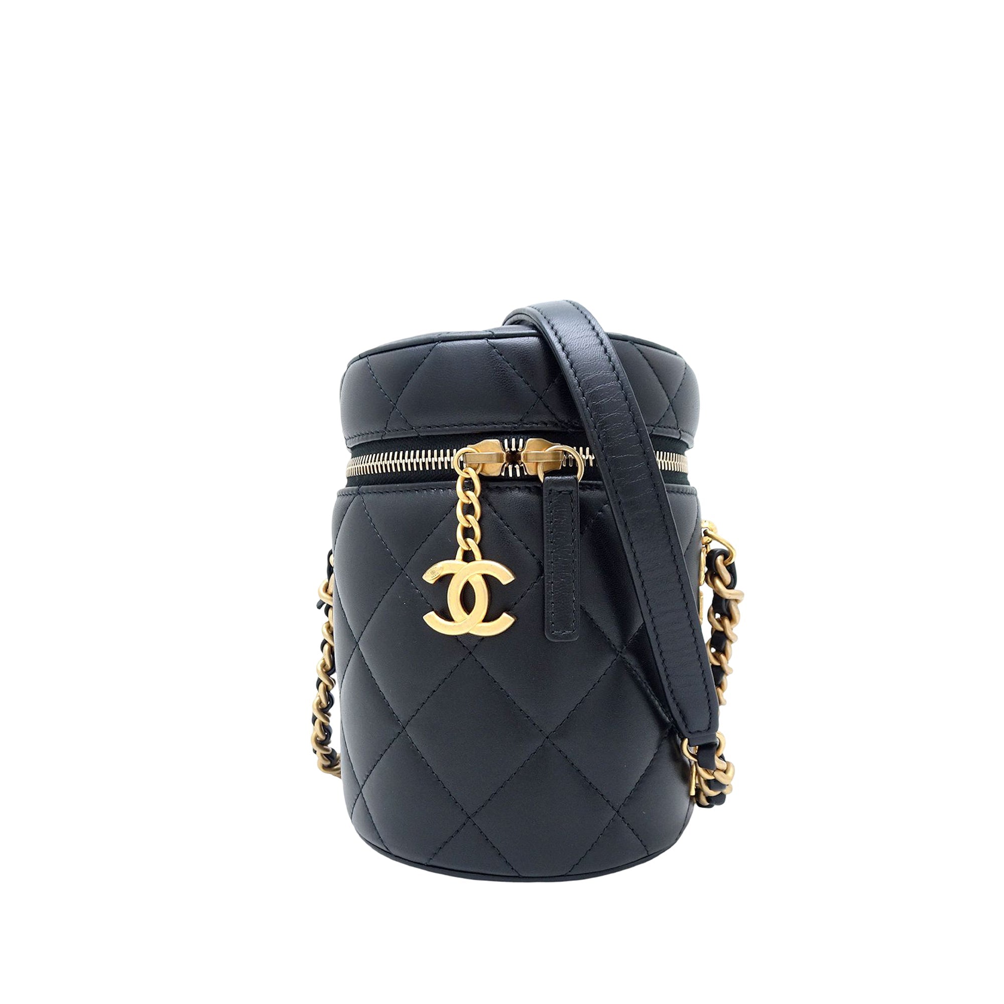 Small Quilted Lambskin Side Note Vanity Case