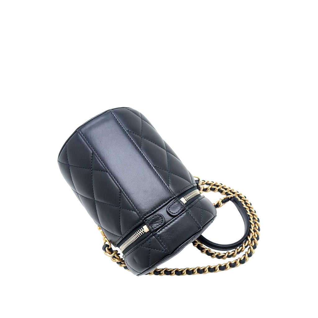 Small Quilted Lambskin Side Note Vanity Case
