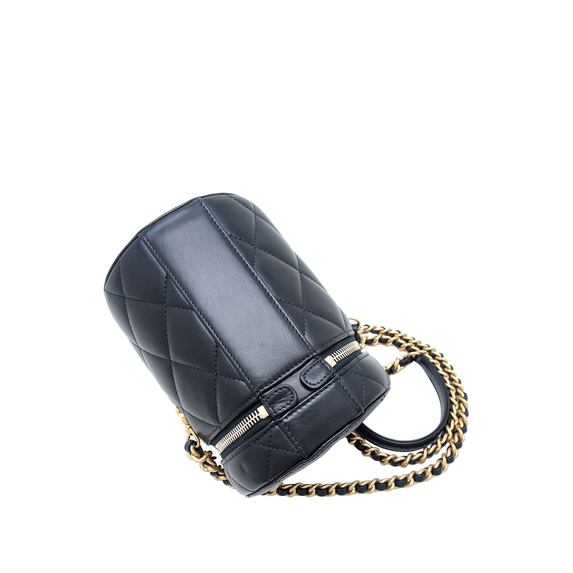 Small Quilted Lambskin Side Note Vanity Case