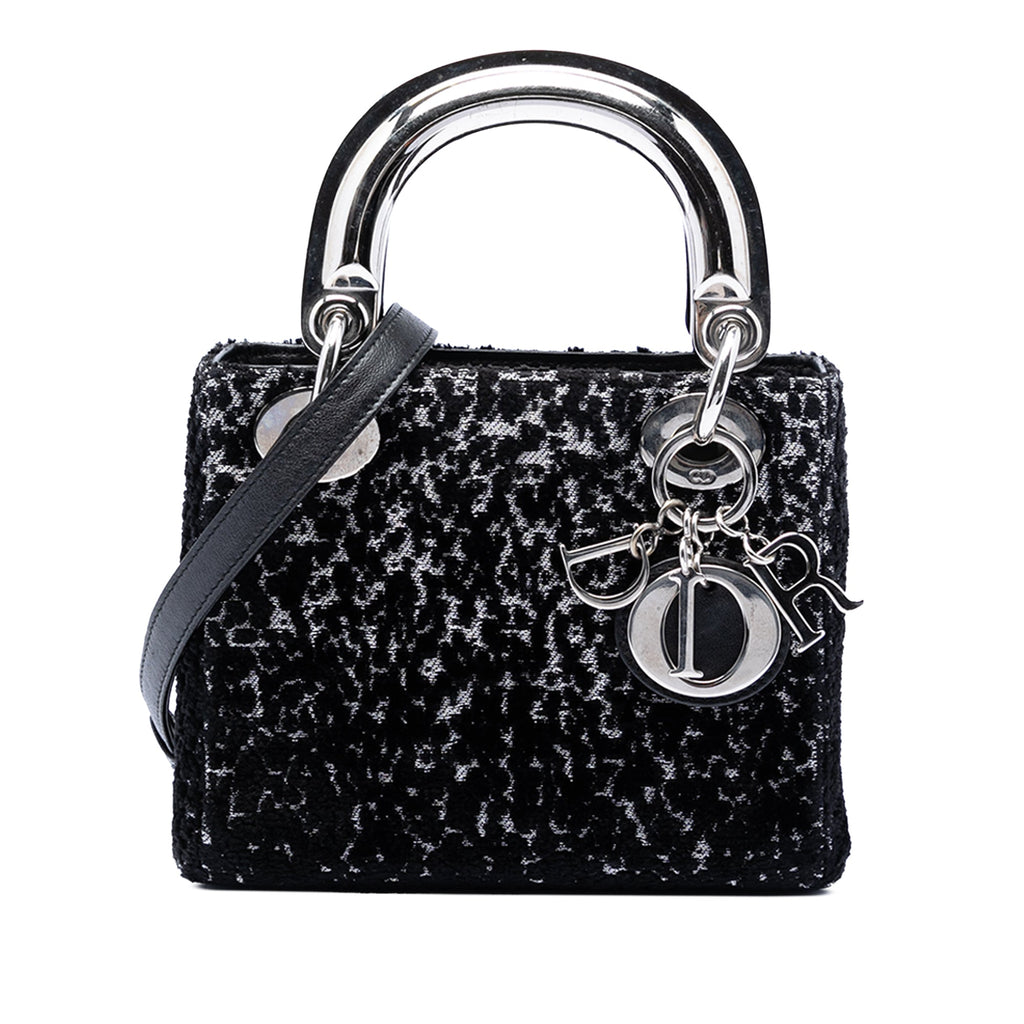 Mini Fabric Lame Lady Dior