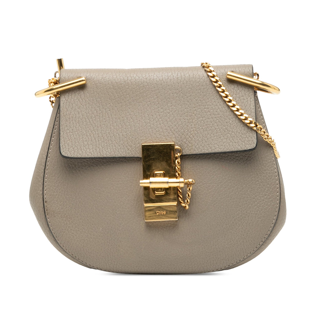 Mini Grained Lambskin Drew Crossbody