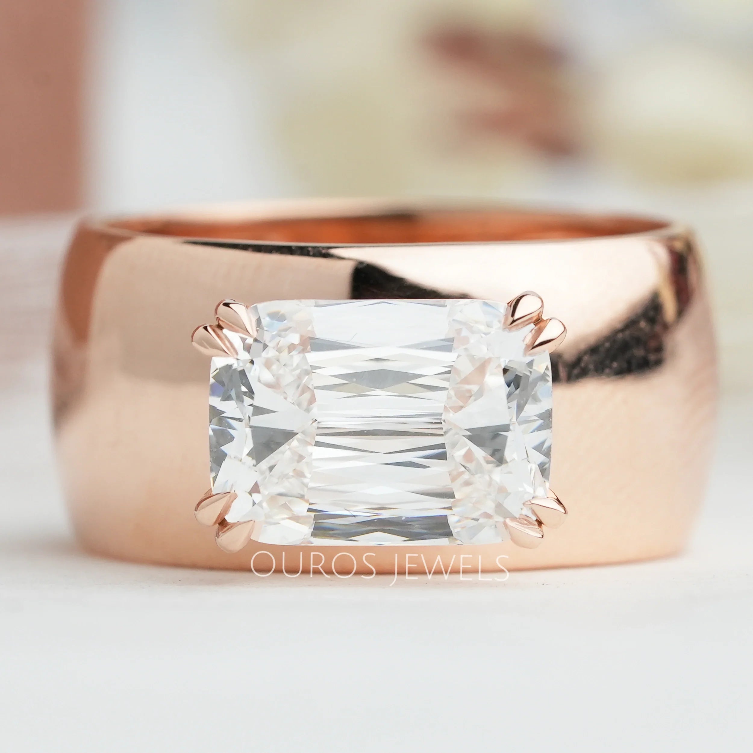 Criss Cut Lab Grown Diamond  Engagement  Ring
