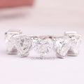 Heart Cut Lab Grown Diamond Five Stone Ring