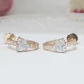 Pear Lab Grown Diamond Petite Huggie Hoop Earrings