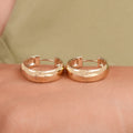 Yellow Gold Huggie Hoop Earrings