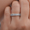 Radiant Lab Diamond Half Eternity Wedding Band
