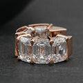 Emerald Lab Diamond Huggie Men's Earring