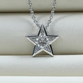 Pie Cut Diamond Star Shape Pendant