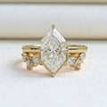 Dutch Marquise Shape Lab Diamond Ring Set