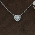Heart Shape Cluster Lab Diamond Pendant